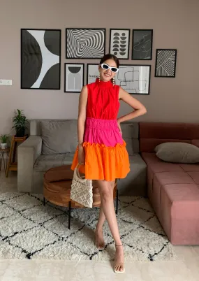 Sneha Adwani In Tulip Dress (Red)