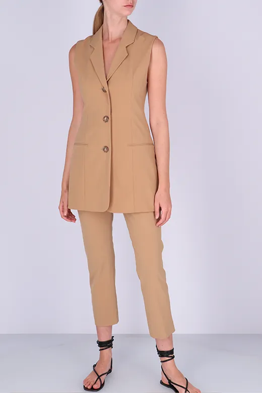 Sybille blazer | Camel - Wool blend