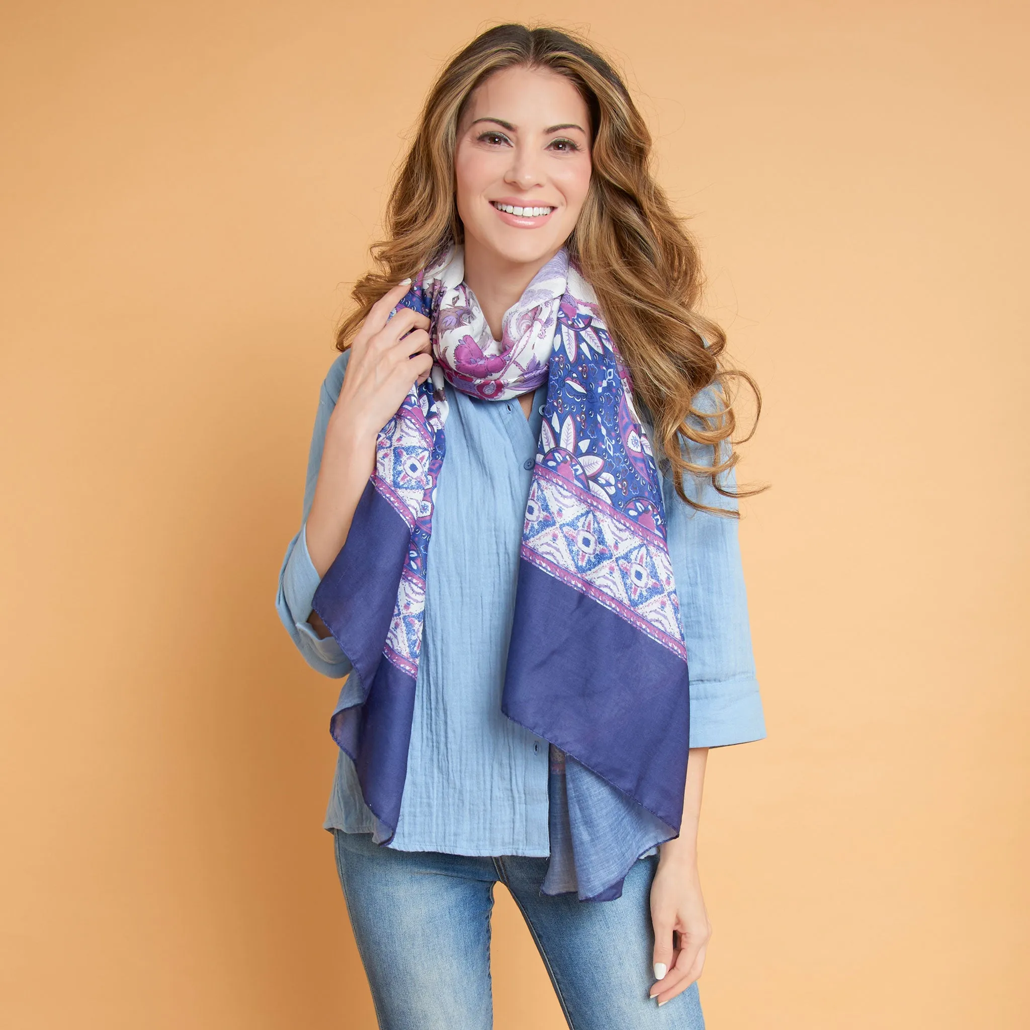 Taylor Floral Lightweight Scarf
