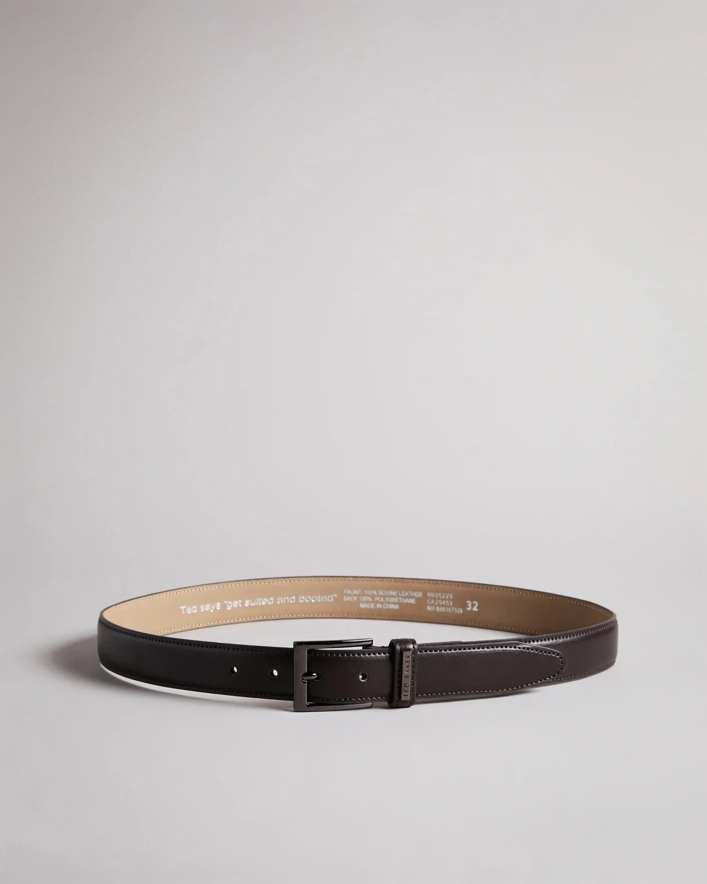 Ted Baker London LizWiz Leather Keeper Plate Belt
