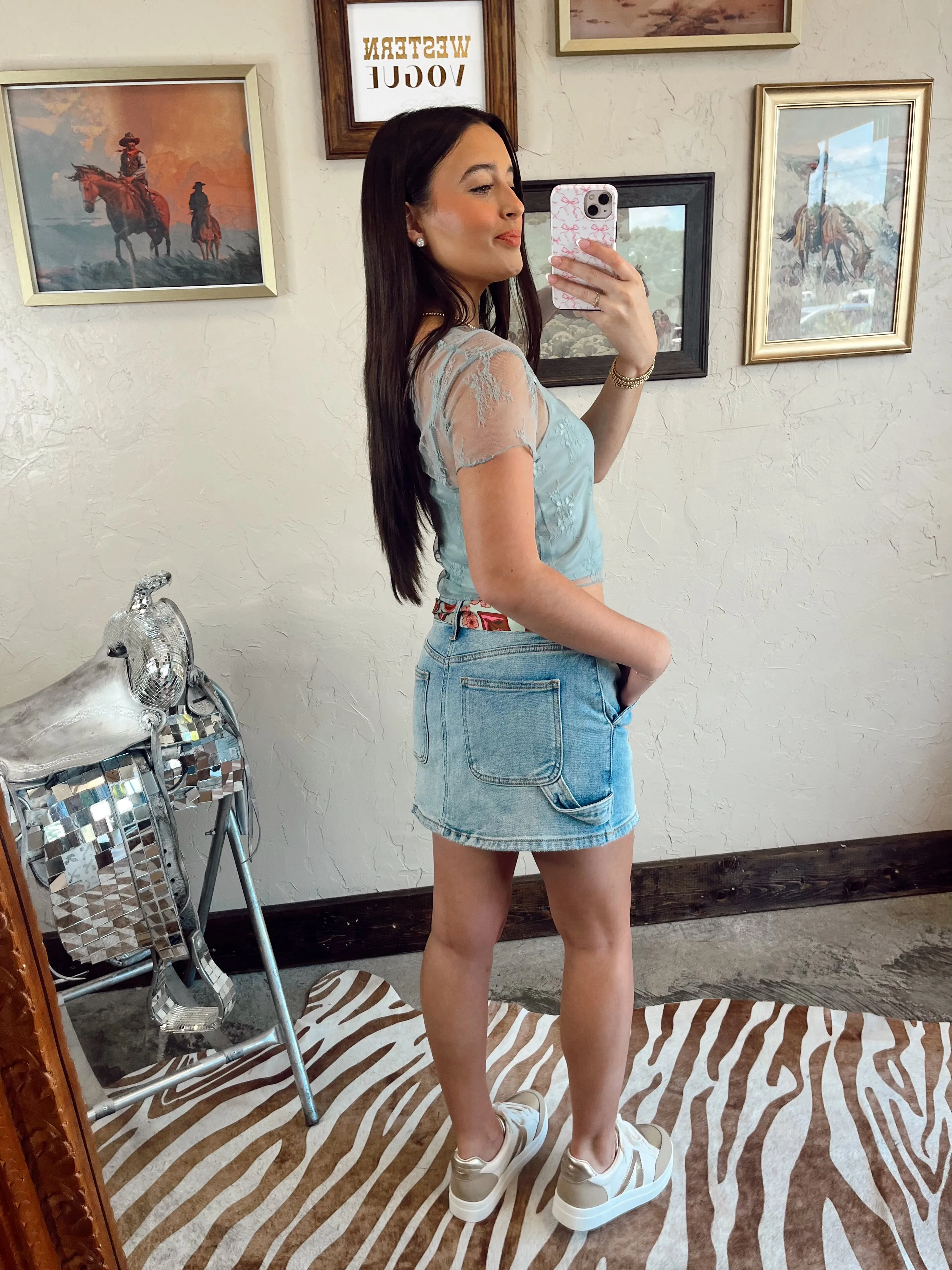 The Britt Top in Blue