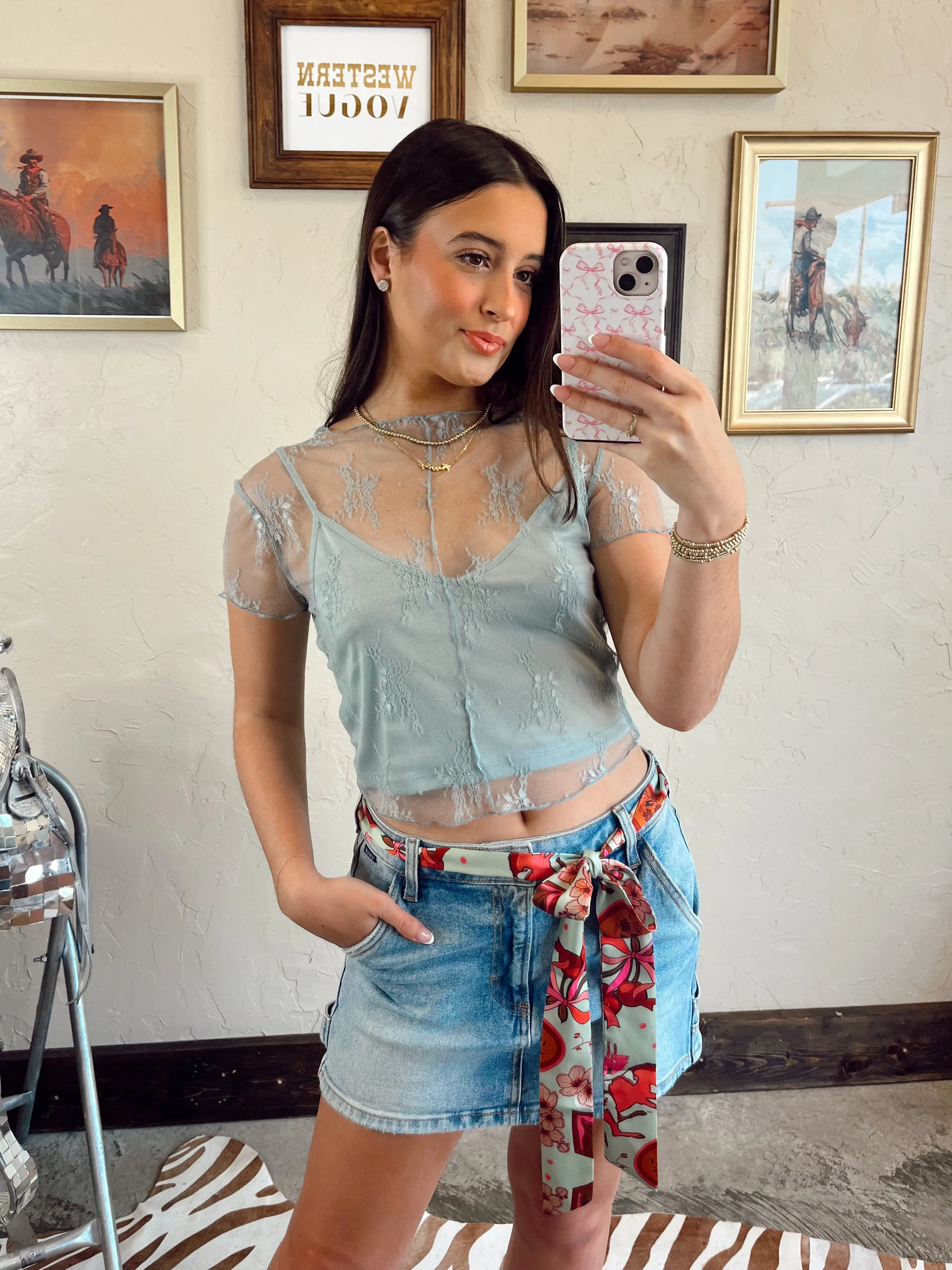 The Britt Top in Blue
