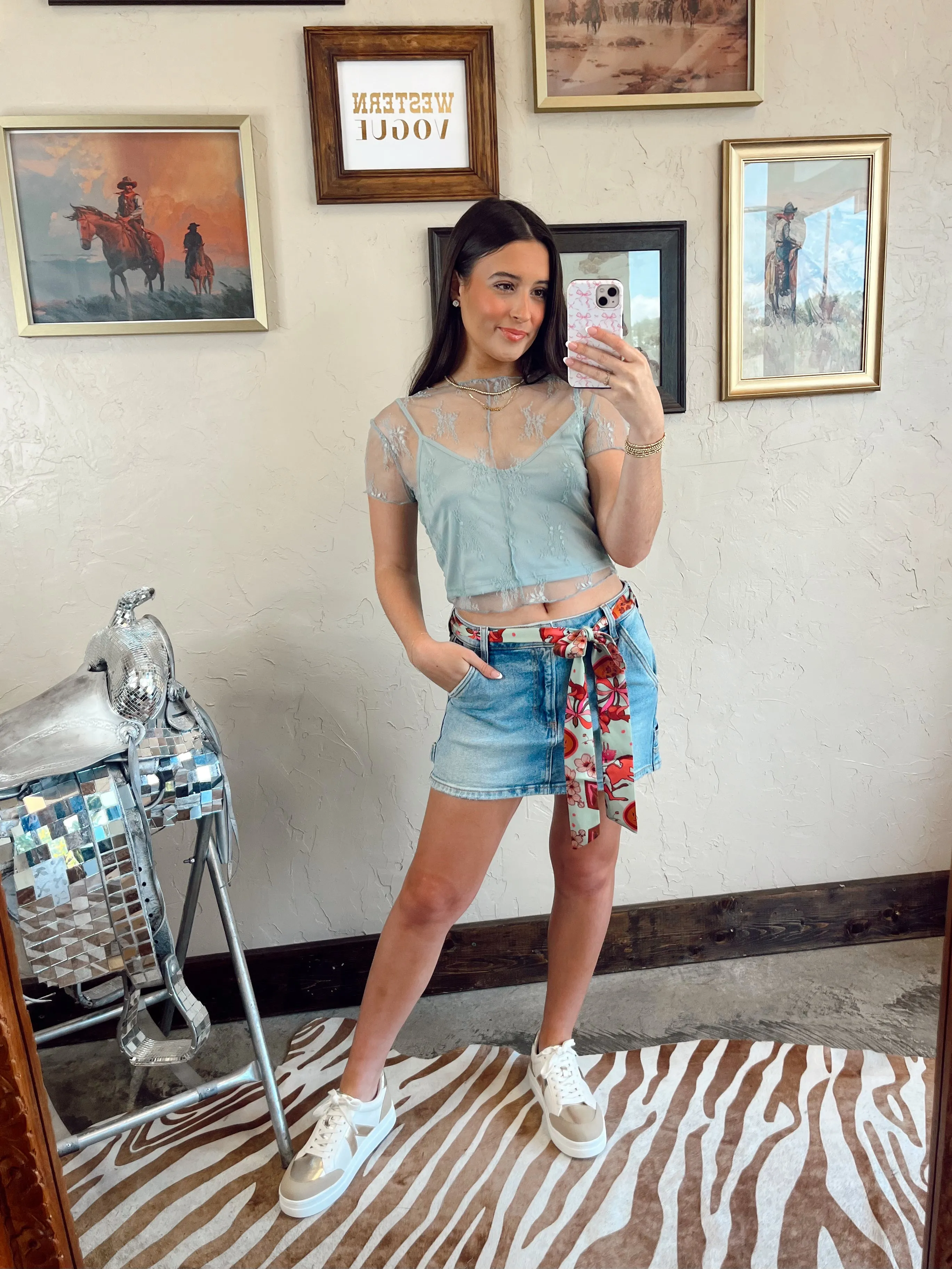 The Britt Top in Blue