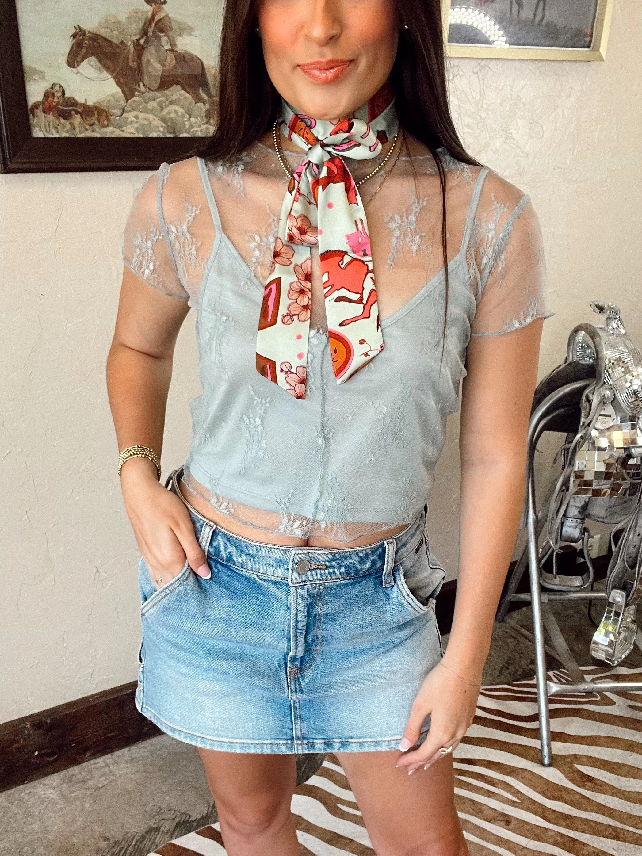 The Britt Top in Blue