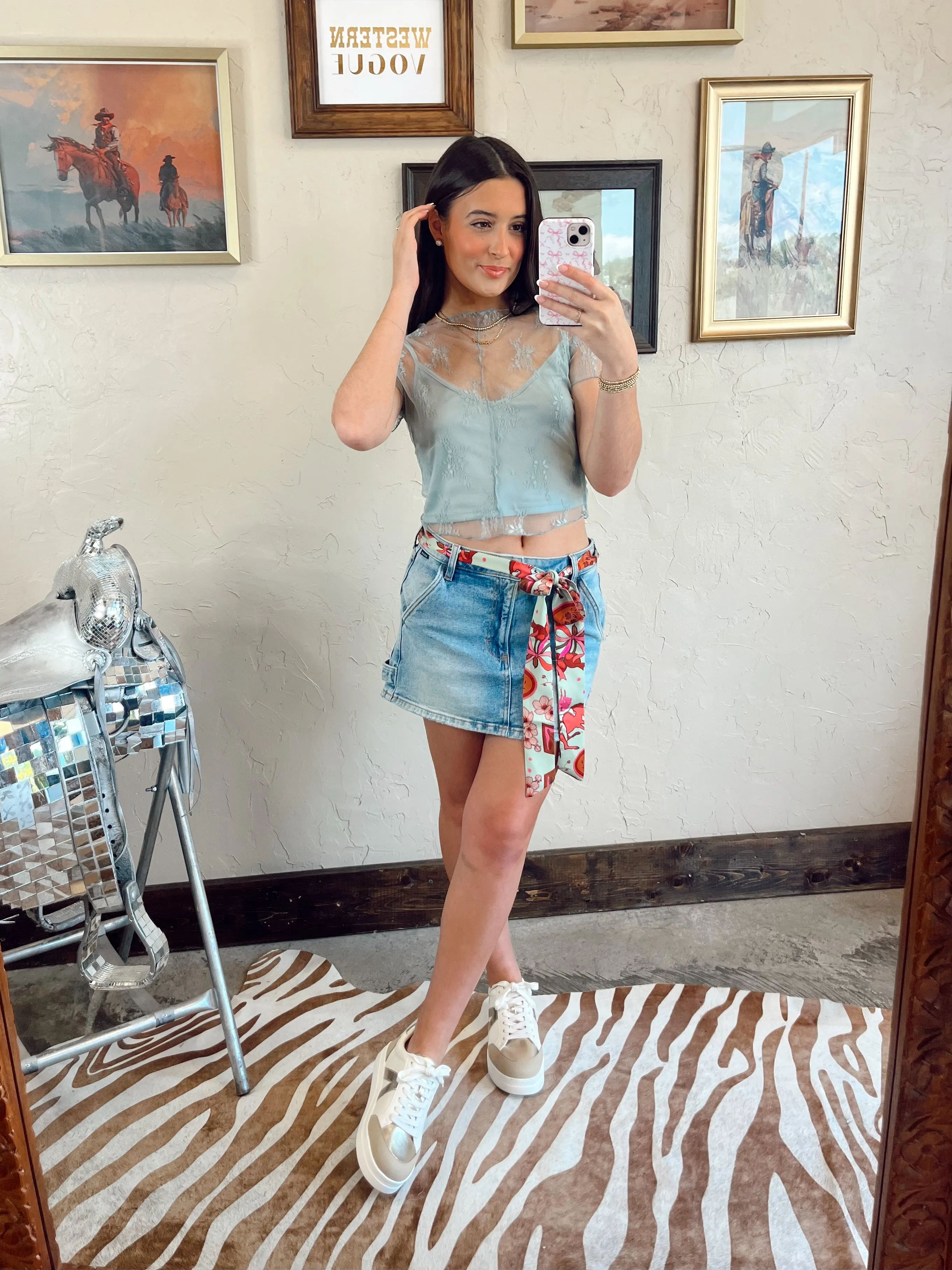 The Britt Top in Blue