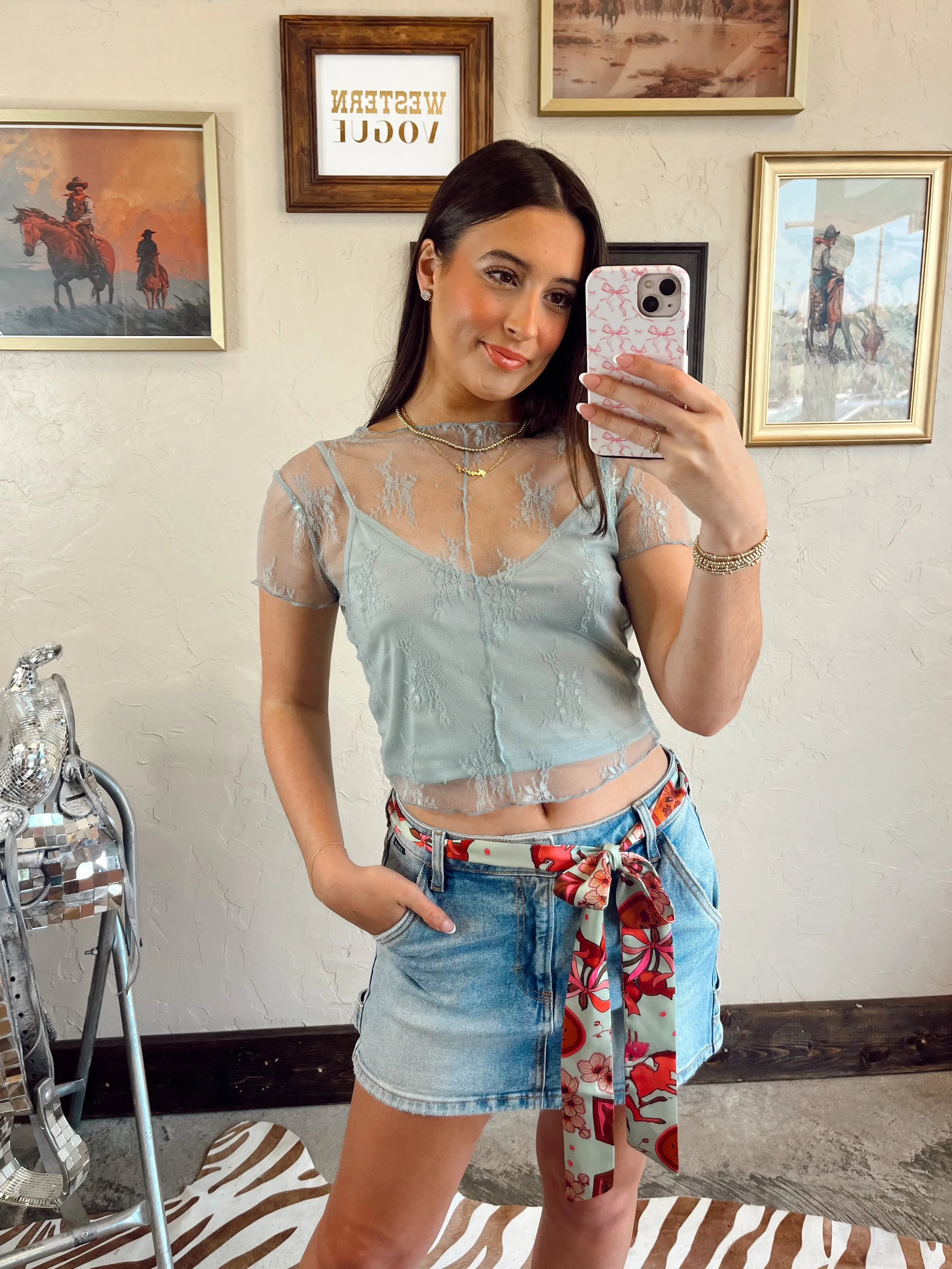 The Britt Top in Blue