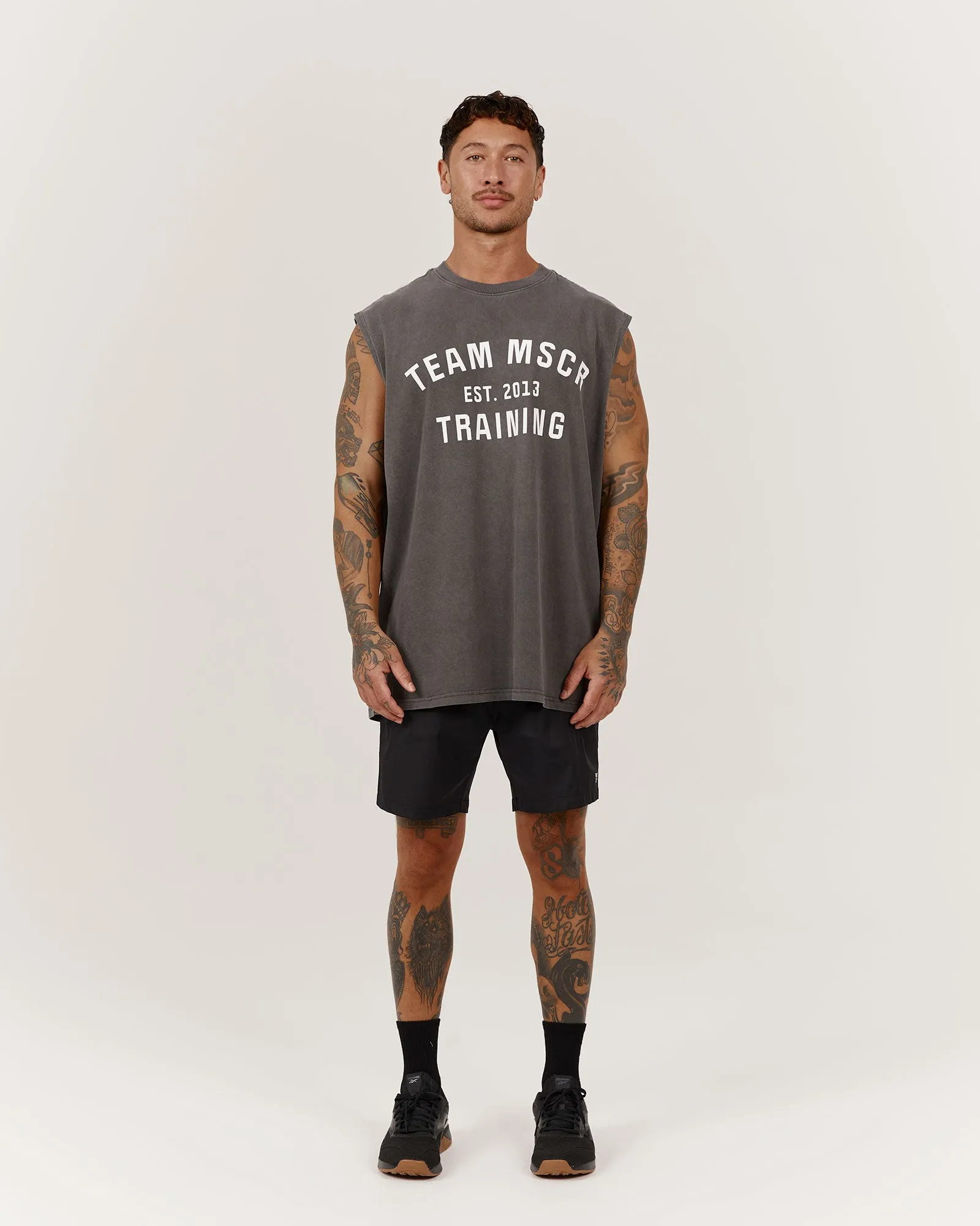 TIMELESS TEAM TRAINING TANK - FADED ONYX