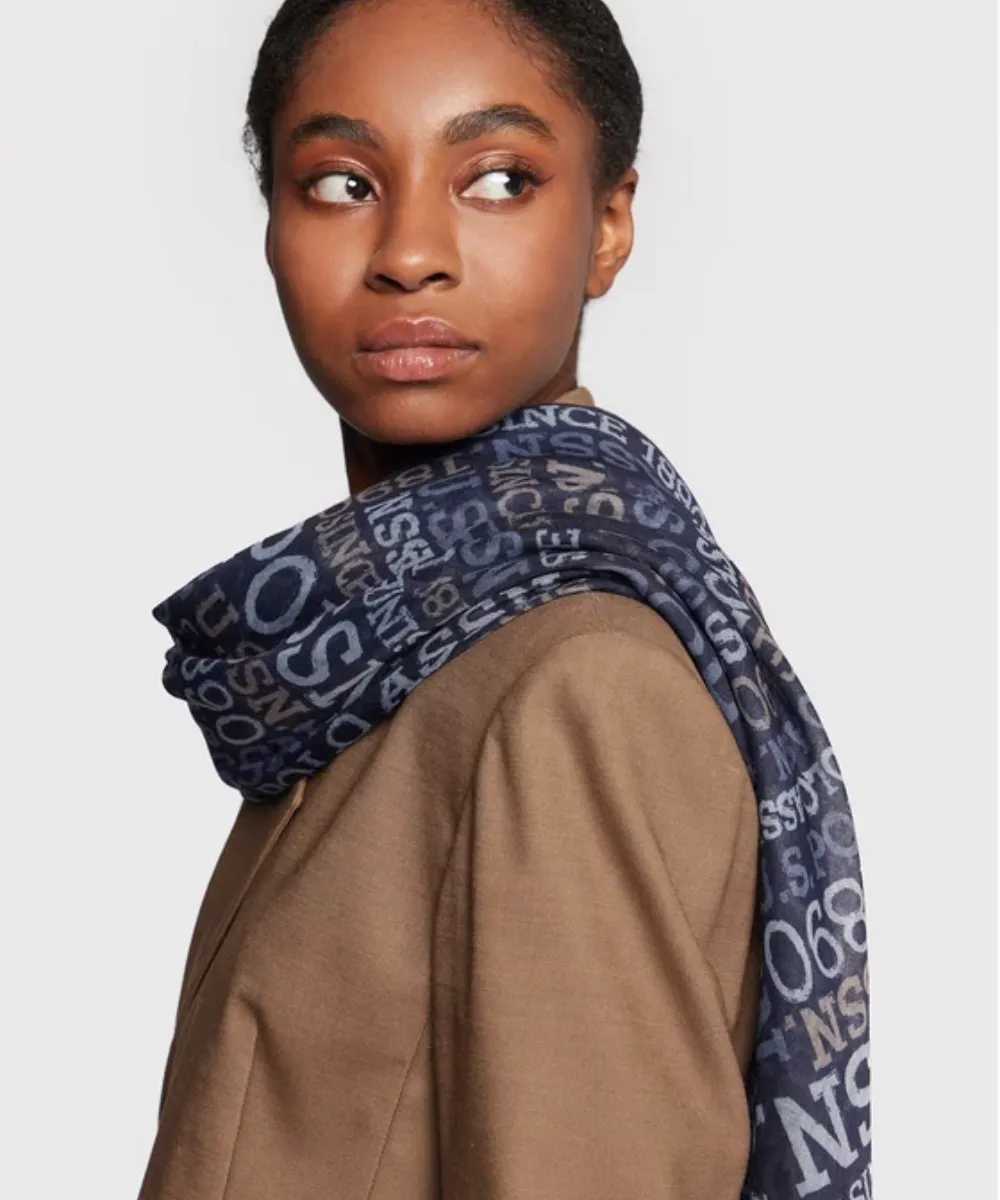 US POLO ASSN. WOMEN ROGERSVIL FOULARD 120X120 IN BLUE
