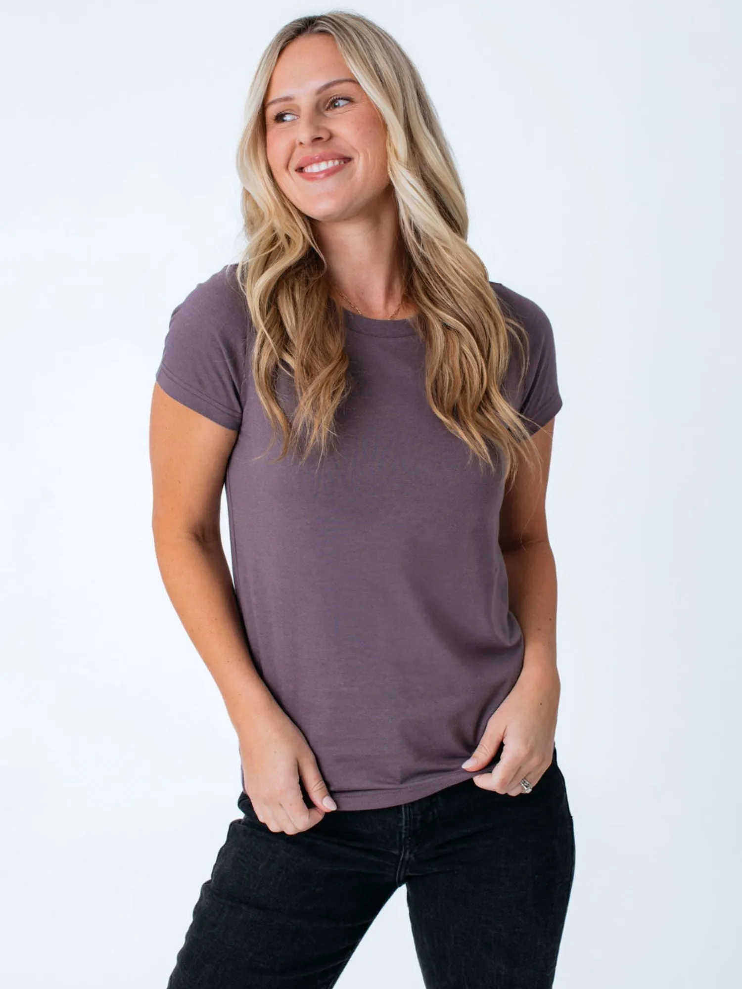 Women's Purple Galaxy Crew Neck FINAL SALE