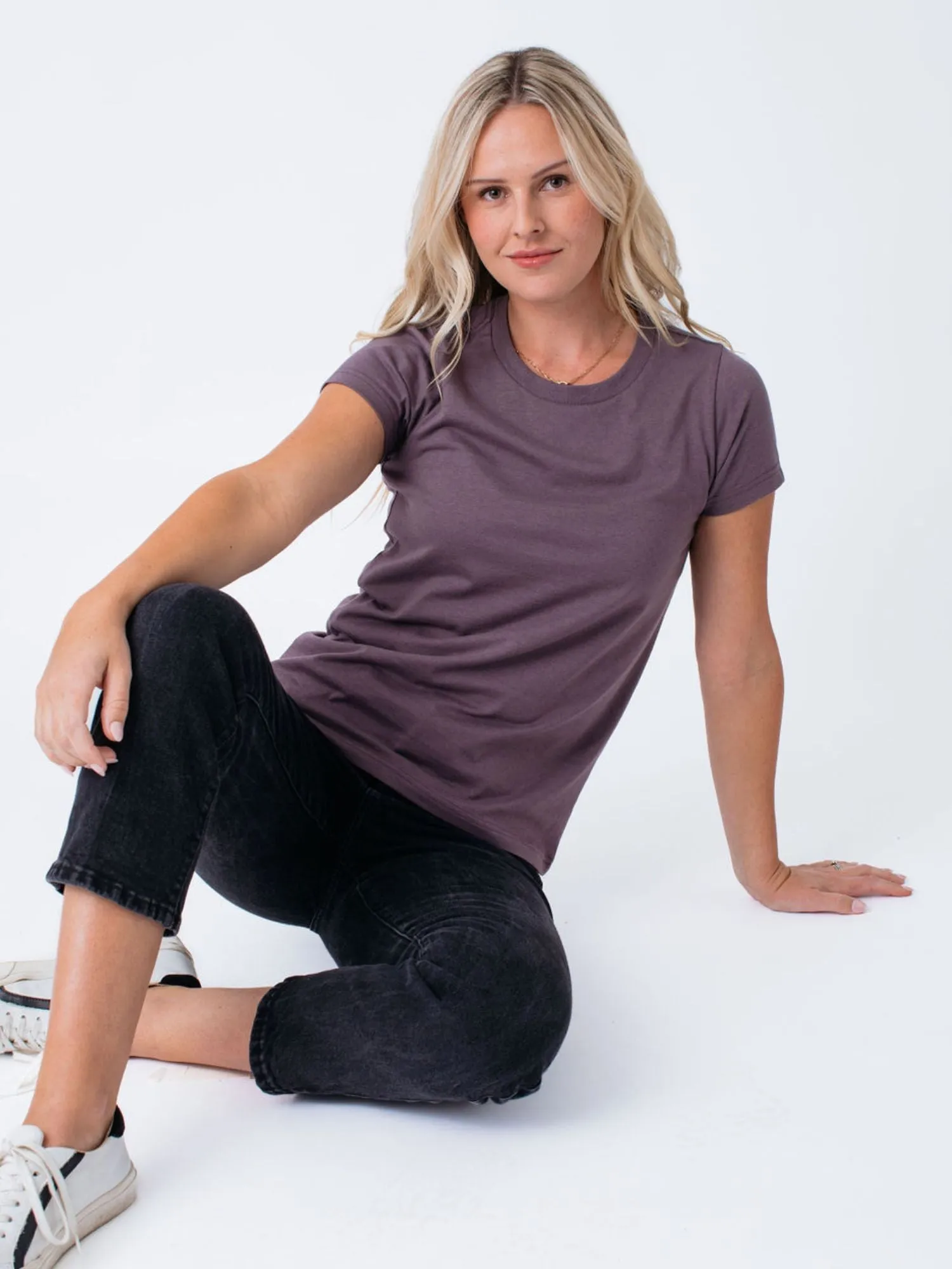 Women's Purple Galaxy Crew Neck FINAL SALE