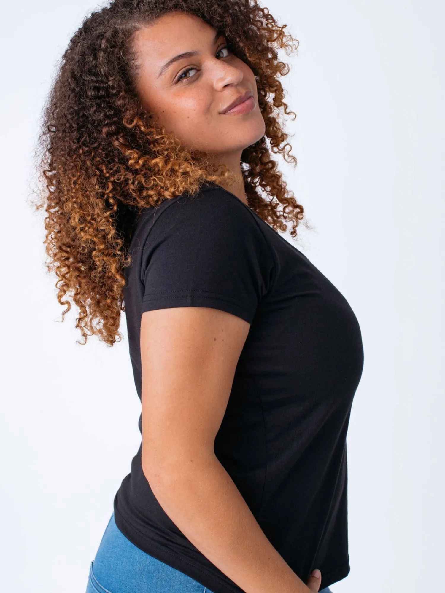 Women's V-Neck All Black 3-Pack